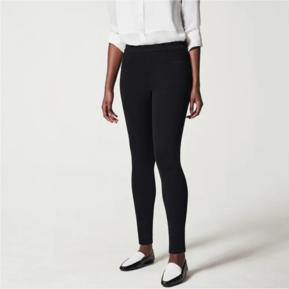 Womens SPANX Black Jean-ish Ankle Leggings